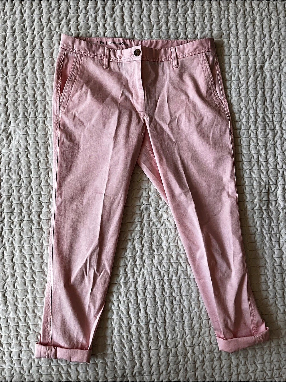 Talbots Girlfriend Chino Pink Cropped Pants Size 8P